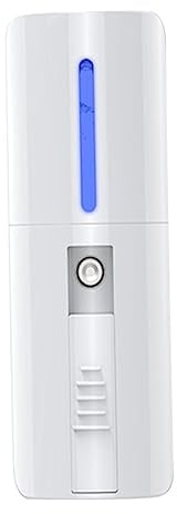 MAGICLULU 1stk Feuchtigkeitsspendendes Instrument Gesichts- Nano-sprühgerät Tragbarer Elektronischer Gesichtsdampfer Gesichtsnebeldampfer Weiß Feuchtigkeitscreme Aufladen