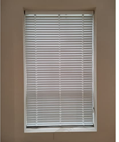 Wooden Blinds, Window Blinds, Wood Shades, Venetian Blinds, Window Treatments, Blinds & Shades, Horizontal Blinds for Home/door/patio, White,90x100cm/35.5 x 39in