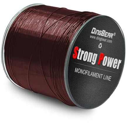 Dingbear Rot Nylon-Angelschnur Monofile Nylon-Angelschnur mit starker Spannung(1000m/7# 25LB/0.43mm)