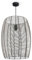 Paco Home LED Pendelleuchte Wohnzimmer Pendellampe Hängeleuchte Esszimmer Küche Deko Vintage Korboptik Boho Natur E27, Lampenart:Pendelleuchte, Farbe:Schwarz 3