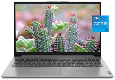 Lenovo IdeaPad 1 Laptop, 15.6 HD Anti-Glare, Intel Celeron N4500, Intel UHD Graphics, 4GB RAM, 128GB SSD, 720P Webcam, Bluetooth 5, WiFi 6, Windows 11 S, 1 Year Office 365, Cloud Grey, EAT Mouse pad