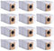 12 Sacs à Poussière pour Aspirateur Eufy Omni C20 Sacs D'aspirateur de Rechange à Poussière Compatible Eufy Omni C20 Robot Aspirateur