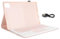 ZenithAur Detachable Keyboard for Xiaomi Pad 5/5 Pro, Slim Leather Case with Magnetic Detachable Keyboard, Lightweight Protective Cover with Touchpad Functionality (Pink)