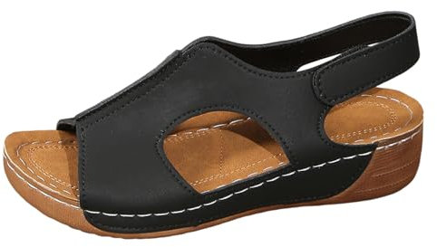 Luadnysin Sandales Confort Femme Chaussures Chaussure Ete Été Nu Pieds Cuir Sandale Noire Femmes Talon Plates Plate Confortable Strass Nue Pied Les Tropeziennes Compensées Blanche