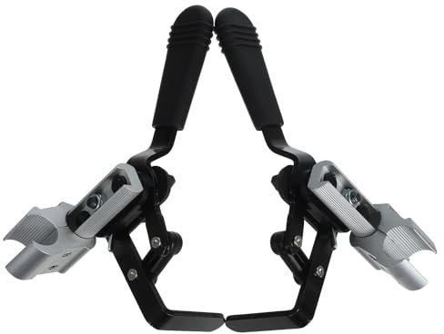 Rollstuhl Handbremse aus Metall, 2 Stück, Aluminiumlegierung, Schwarz | Ersatzteil für Rollstuhl, Lange Ausführung, Einfache Struktur, Leicht, für Werkstätten und Zuhause