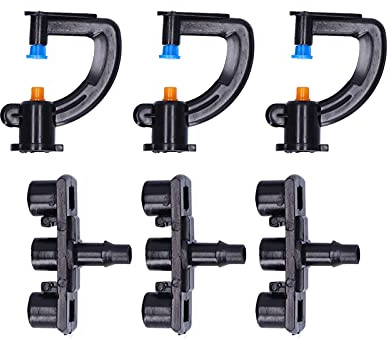 KIMISS Adjustable Micro Spray Drippers + 20Set GType Refractive Mist Nozzle Irrigation Sprinkler Head for Garden Greenhouse + Drip Watering Kit + Patio, Lawn & Garden/Gardening & Lawn