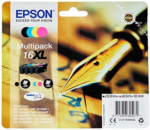 Epson C13T16364022 Original Tintenpatronen Pack of 4 Multipack
