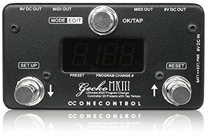 One Control Gecko MKIII USB MIDI-Controller mit 8 Tasten und USB-Kabel, Bedienungsanleitung