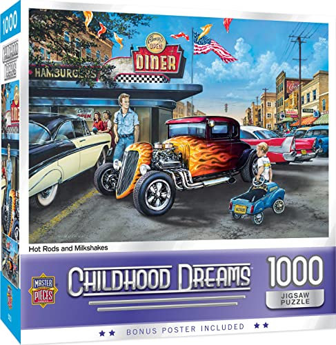 Master Pieces Puzzle 1000 Teile - Hot Rods and Milkshakes