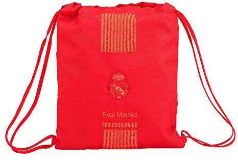 Real Madrid C.F.-0 Real Madrid Saco Mochila, Color Rojo, Sin tañosllaños (SAFTA 611957196)