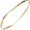Jobo Damen Herren Armreif aus 925 Sterling Silber vergoldet 22 cm
