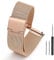 Adallor® 24mm Cinturino Orologio, Maglia Metallo di Ricambio per Sony Smartwatch 2 SW2, Fossil Q Nate Hybrid, Michael Kors Grayson/Sofie