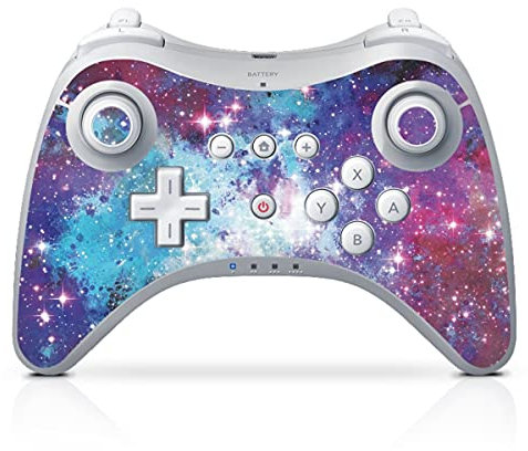 DeinDesign Skin kompatibel mit Nintendo Wii U Pro Controller Folie Sticker Space Universum bunt