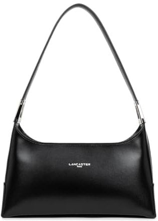 LANCASTER | Suave Ace - Sac à Main Refente de Cuir de Vachette Lisse Noir