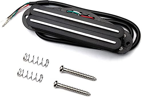 SAPHUE Dual Humbucker Single-Coil-Größe Gitarre Humbucker Pickup Fit Fender Strat Squier Tele E-Gitarre (schwarz)
