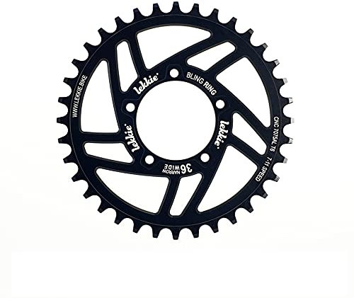 windmeile | Lekkie Bling Ring Kettenblatt, 36T, für Bafang BBS01 und BBS02, Kettenring, Chain Ring, Fahrrad, E-Bike, Pedelec