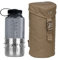 TACWRK x Tasmanian Tiger TT Bottle Holder Isolierte,gepolsterte Trinkflaschen-Tasche mit Molle-System, Rucksack-Flaschenhalter inkl. 1L Nalgene Weithals Trink-Flasche TT Handle Mug 500, Coyote Brown