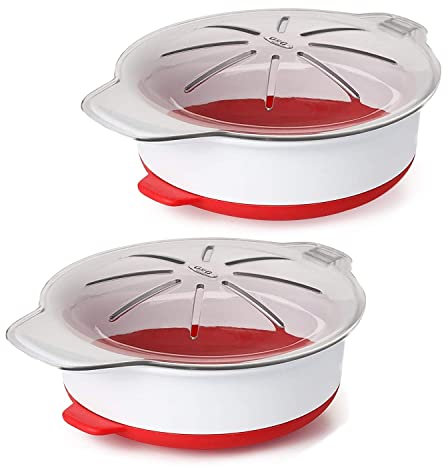 OXO Good Grips Microwave Egg Cooker, White (2 Pack)