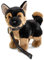 Uni-Toys - Deutscher Schäferhund Welpe, stehend - Mit Leine - 26 cm (Höhe) - Plüsch-Hund, Haustier - Plüschtier, Kuscheltier