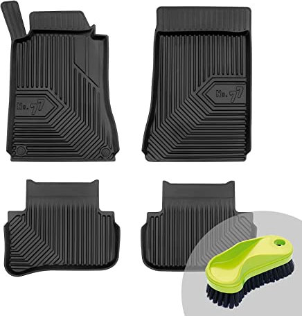 FROGUM No.77 Gummimatten Ganzjahresset von Auto Fußmatten Autofussmatten für Mercedes-Benz C-Klasse W203 2000-2007 | Langlebiges TPE Material