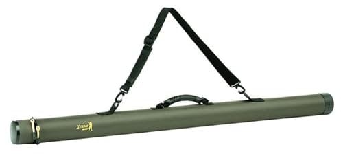 Jaxon X-Team UJ-XAR75115 - Tubo per canna da pesca, con custodia rigida per canna da pesca, 75-160 cm (115 cm/75 mm