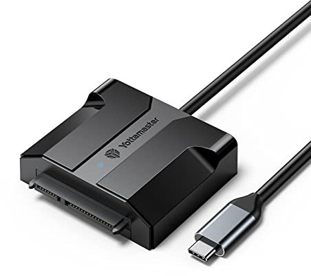 Yottamaster USB C 3.0 to SATA SSD Adapter Hard Drive Converter Cable for 2.5 SATA I/II/III HDD/SSD, UASP Supported, with 0.5m Cable