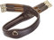 Sunride Sattelgurt Soho aus Echtleder, anatomisch mit D-Ring (3X) für Hilfszügel (140 cm, braun)