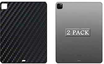 Vaxson 2 Stück Rückseite Schutzfolie, kompatibel mit iPad Pro 12.9 2022 12.9 Tablet, Schwarz Backcover Skin Cover Haut [nicht Displayschutzfolie ]