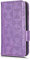 WOBURN Leather Folio Cover per Samsung Galaxy A34 5G, Custodia in Pelle PU Magnetica Libro Flip Portafoglio con [Funzione Stand]. Viola