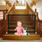 Stair Gates for Dogs, 90x72cm Portable Mesh Dog Gates Indoor with 8pcs Rabbit Shape Hooks, Safety Baby Gate Easy Install Anywhere, Stair Gates Providing a Safe Enclosure for Pets and Baby
