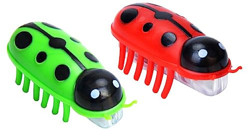Ailan 2 Stück Mini Käfer, elektrisches Insekt, Katze, Hund, Maus, Käfer, automatisches Spielzeug, Partygeschenke, lustiges, batteriebetriebenes Haustier Spielspielzeug