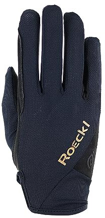 Roeckl Sports Reithandschuh MARENO, Freizeit Sommer Handschuh, Schwarz 7.5