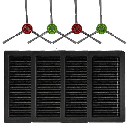 JOYSOG Accessori di ricambio per aspirapolvere YEEDI CC Sweeping Robot, spazzola principale+spazzole laterali+filtro HEPA+coperchio spazzola a rullo (spazzole laterali + filtri)