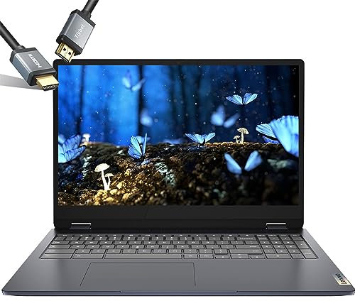 Lenovo Flex 3i Chromebook touch screen per laptop 2 in 1-15.6 FHD IPS - Intel Pentium Silver N6000 - USB C - Wi-Fi 6 - Lettore di schede SD - cromato OS -Cavo HDMI (8 GB RAM |