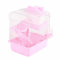 LJCM Cage à Hamster, Intéressant de Hamster à 2 Niveaux avec Châssis Haut pour Petit Animal de Compagnie (Rose)