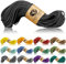 Ganzoo Paracord 350 Seil, Nylon Polyester, 2,5mm, Typ 1, 30m, Outdoor Schnur, Allzweckseil, Takelung für Armband, Hundehalsband, Hundeleine Knüpfen, Camping Survival, schwarz