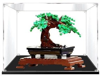 PARFCO Acryl-Vitrine für Icons Bonsai Tree 10281, staubdichte Display-Box für Lego 10281 (Modell Nicht im Lieferumfang enthalten)(2MM)