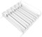 Jiawu Drink Organizer for Fridge, 5 Rows Self-Pushing Soda Can Dispenser, Width Adjustable Automatic Pusher Glide Beer Can Water Bottle Drink Dispenser for Refrigerator