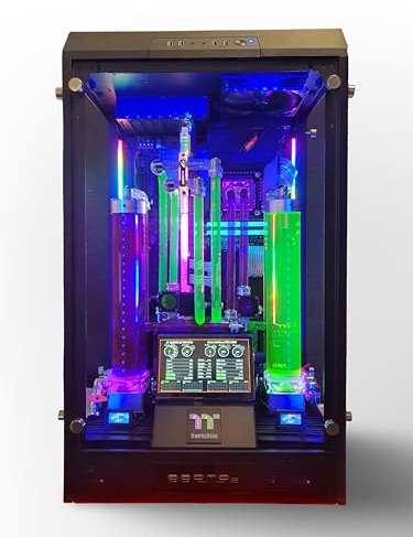 VIXIA High End Custom Watercooled Gaming PC - Intel Core i7 14700K - GeForce RTX 4080 DDR6X 16GB - DDR5 6000MHz 64GB - PCIe4.0 M.2 NVME 2TB - Full Dual Cooling - Black - VXF-50B 2