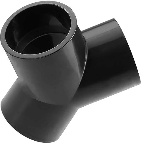 Klebe Fitting Y Stück Abzweig aus Kunststoff für 32mm PVC Rohr Außendurchmesser i-i-i 3 Muffen zum Verkleben Druck PN16 Bar Kupplung Anschluss Verbinder 2 Wege Verteiler