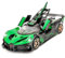 TGRCM-CZ 1/32 Bugatti Bolide Sport Modell Auto, Zink Legierung Pull Back Spielzeug Auto mit Ton und Licht für Kinder Jungen Mädchen Geschenk (grün)