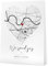 Papierschmiede® Personalisiertes Geschenk Koordinaten Bild „We said yes“ XXL Poster (50x70 cm), Personalisiertes Geschenk zum Hochzeitstag, Hochzeitsgeschenke fürs Brautpaar - Hochzeit Landkarte