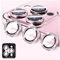 LucBuy Protezione per Obiettivo Della Fotocamera per iPhone 14 Pro/iPhone 14 Pro Max, Copertura per Fotocamera in Vetro Temperato Glitterato, Anelli Metallici Individuali con Allineamento Automatico