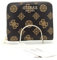 GUESS Laurel SLG Small Zip Around Wallet Mocha Logo
