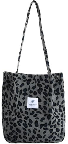 Leopardenmuster Cord Tasche - Leoparden Tasche für Damen, Gemütlich, Handtasche Cord, Perfekt für Jeden Anlass