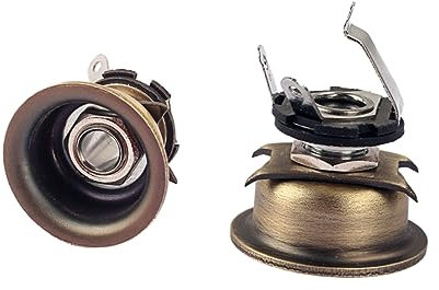 VICASKY 1pezzi Jack Stereo Per Chitarra Elettrica e Socket Facile Installazione Accessorio Per