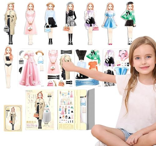 Magnetische Anziehpuppen, Prinzessinnen-Anziehpuppen Aus Papier - Prinzessin Dress Up Magnetpuppenspiel - Kinder Tun So, Als Würden Sie Spielzeug Spielen, Puzzlespiel Für Mädchen, Kinder, Kind