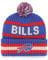 '47 NFL Buffalo Bills Unisex Bering Bobble Winter Hat, Team Logo, Farbe Sonic Blau