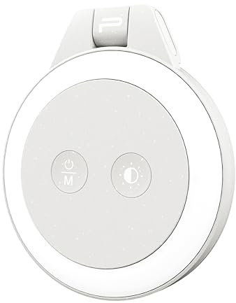 PGYTECH MagGlow Telefon-Fülllicht, MagSafe Selfie-Licht, tragbares magnetisches LED-Ringlicht mit kaltem Licht/weichem Licht/warmem Licht für Selfies/Fotografie/Video, Misty Gray