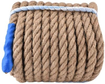 Juteseil, Schnurseil, Juteschnur, 20 M, Outdoor-Sportklettern, Tauziehen-Seil, 20 Mm Durchmesser, für Tauziehen-Wettbewerbe oder Klettern